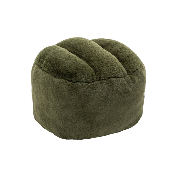 English Elm Bean Bag Chair - Luxurious Faux Fur Sofa With Back Support & Footstool For Ultimate Comfort & Style W2200P326906