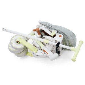 English Elm 7 in 1 Convertible Toddler Trike Aluminum Foldable Push Bike with Canopy for Ages 1 to 6 Green N726P248345L
