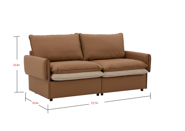 English Elm Modern Oversized Armchair - Stylish Accent Chair With Dual-Sided Upholstery For Living Spaces W2997P294039