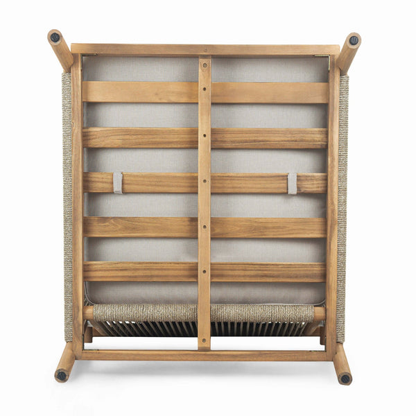 English Elm Christopher Knight Home® - Sumbawa Outdoor Club Chair Set Of 2 - Stylish Acacia Wood Frame & Easy-Care Cushions For Patios N775P226075B-S2