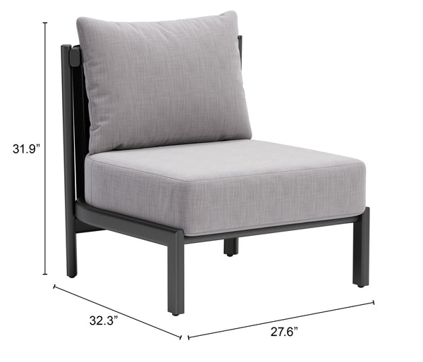 Horizon Accent Chair Gray 704046 Zuo Modern