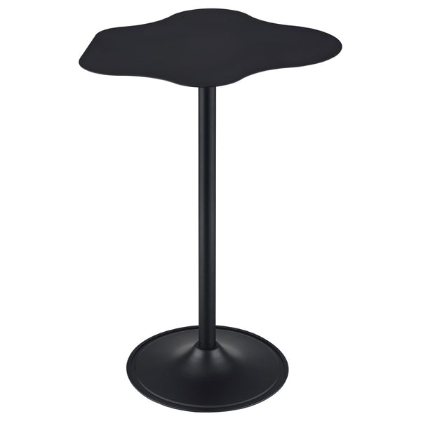 English Elm Fresno Matte Black Metal Cloud Sculptural Bar Table for Home Lounge Cocktail Space B062S01574