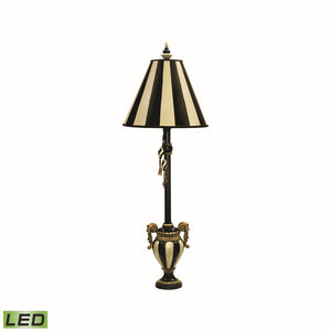 Carnival Stripe 32'' High 1-Light Table Lamp - Antique Black - Includes LED Bulb 91-234-LED Elk Home