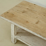 Lilys Amalfi Two Tones Rectangular Coffee Table With Shelf 63X24X18H 9100-W