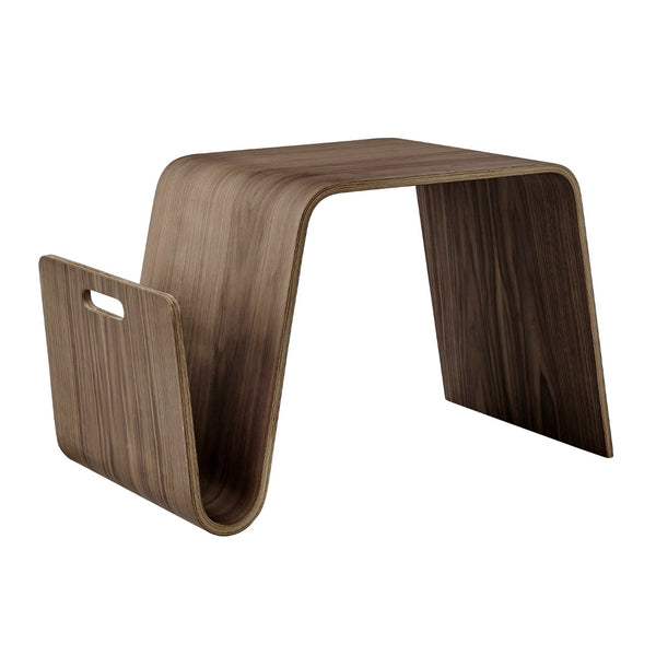 EuroStyle Anise Side Table in Walnut