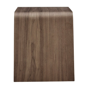 EuroStyle Anise Side Table in Walnut