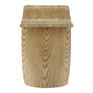 EuroStyle Fleur Bentwood Ash Veneer Side Table Organic Curved Design for Living or Bedroom 91006-NAT