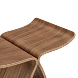 Fleur Side Table in Walnut 91006-WAL EuroStyle