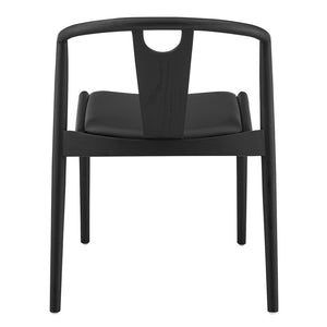 Eurostyle Blanche Side Chair Set Of 2 - Sleek Design, Comfortable Foam Seating For Stylish Home Decor Black,Black Leatherette Over Foam 91015blk-mp2