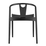 Blanche Side Chair with Black Seat and Frame - Set of 1 91016-BLK EuroStyle