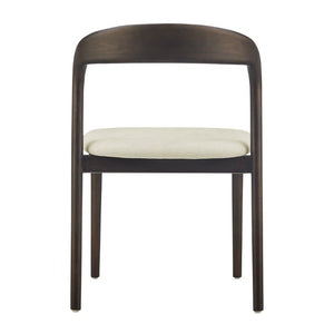 EuroStyle Estelle Bentwood Ash Frame Side Chair with Leatherette Seat for Dining or Library Natural/Dark Walnut 91020-NAT