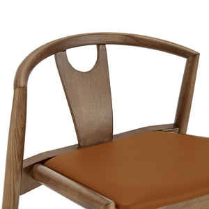 Eurostyle Blanche Counter Stool – Elegant Design With Comfortable Foam Seat For Stylish Home Decor Dark Tan Leatherette,Walnut Leatherette Over Foam 91035-tan