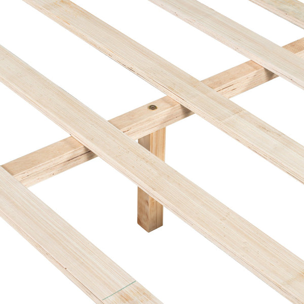 English Elm Christopher Knight Home® - Premium Pine Wood King Bed Frame - Mid-Century Modern Design With Upholstered Headboard & Unique Colors N770P345989D_N770P345990D