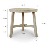 Lilys Amalfi Two Tones Side Table Round Large 20X20X20 9105