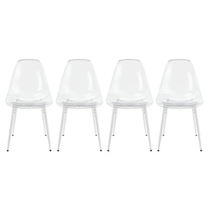 English Elm 1+4,5pieces Mid-century Dining Set Mdf Top Metal Pedestal Base Seats Six Modern Home W3766S00013