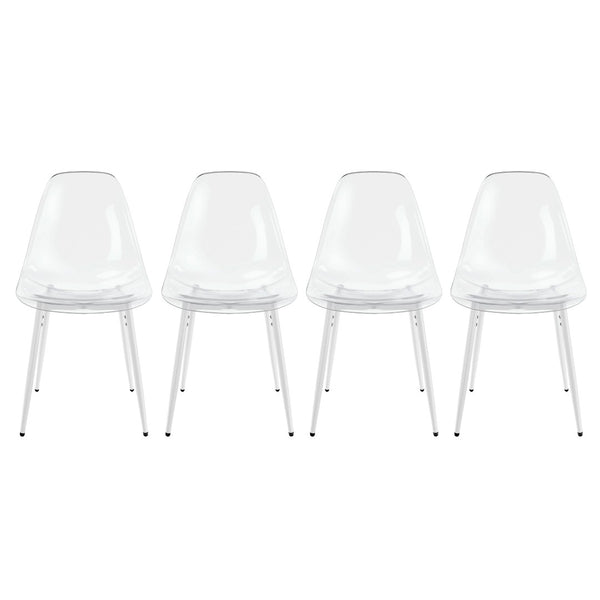 English Elm 1+4,5pieces Mid-century Dining Set Mdf Top Metal Pedestal Base Seats Six Modern Home W3766S00013