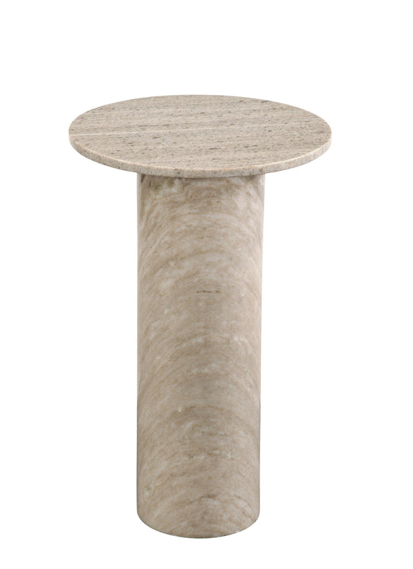 Basset Mirror Claude Accent Table - Elegant Gray Marble Design For Modern Minimalist Home Decor & Sophistication Gray Marble 9106-lr-223