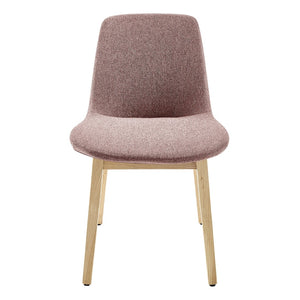 Eurostyle Clara Side Chair Set Of 2 - Elegant Ash Wood Frame With Molded Foam For Ultimate Comfort And Style Rose Red Ash Wood 91066-dkred