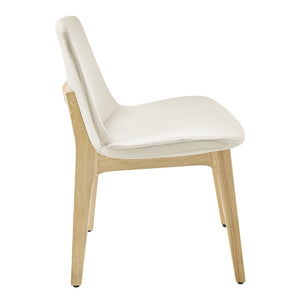 Eurostyle Clara Side Chair Set Of 2 - Elegant Ash Wood Frame With Molded Foam For Ultimate Comfort And Style Off White Ash Wood 91066-offwht