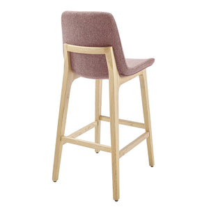 Clara Bar Stool - Elegant Solid Ash Frame with Comfort Foam Seat for Stylish Contemporary Spaces