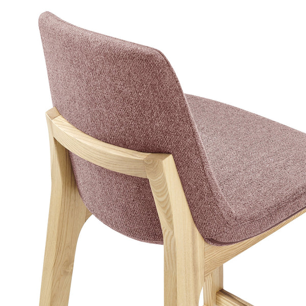 Clara Bar Stool - Elegant Solid Ash Frame with Comfort Foam Seat for Stylish Contemporary Spaces