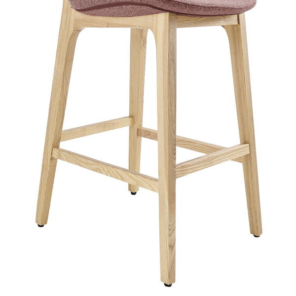 Clara Bar Stool - Elegant Solid Ash Frame with Comfort Foam Seat for Stylish Contemporary Spaces