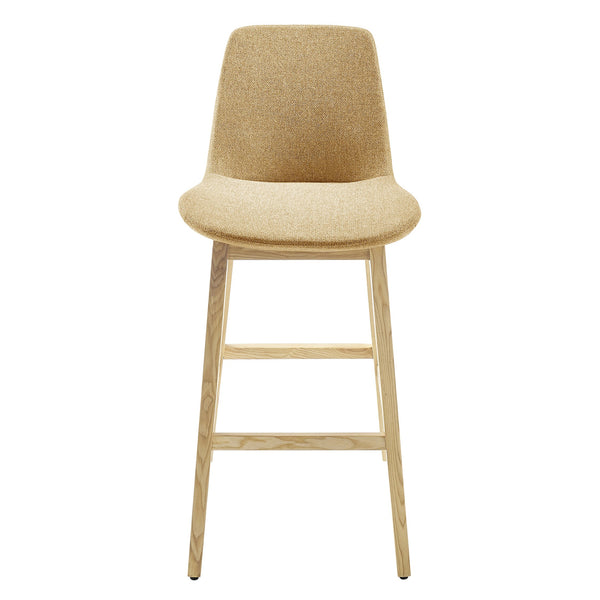 Clara Bar Stool - Elegant Solid Ash Frame with Comfort Foam Seat for Stylish Contemporary Spaces