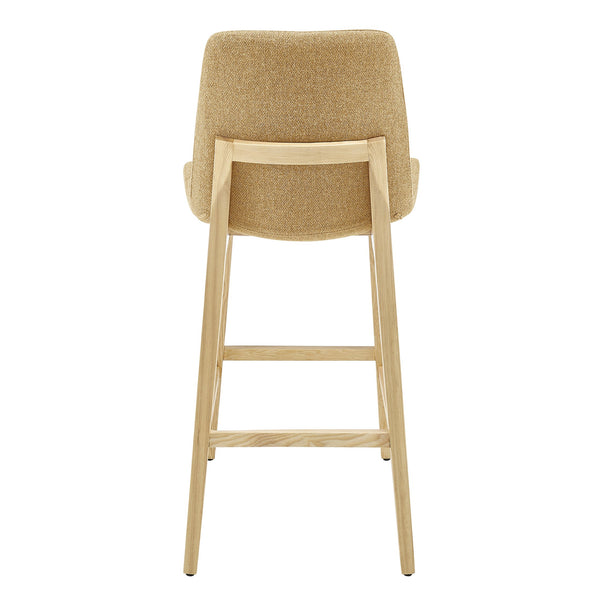Clara Bar Stool - Elegant Solid Ash Frame with Comfort Foam Seat for Stylish Contemporary Spaces