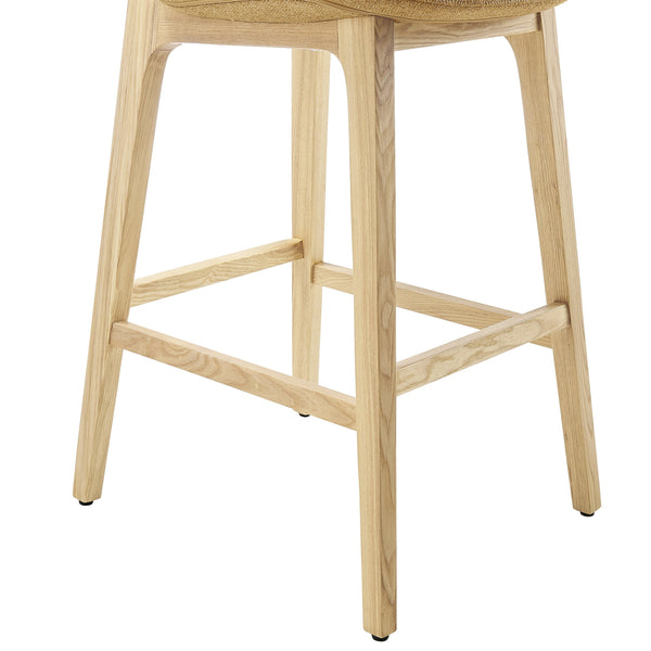 Clara Bar Stool - Elegant Solid Ash Frame with Comfort Foam Seat for Stylish Contemporary Spaces