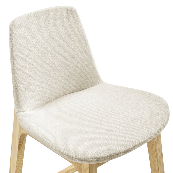 Clara Bar Stool - Elegant Solid Ash Frame with Comfort Foam Seat for Stylish Contemporary Spaces