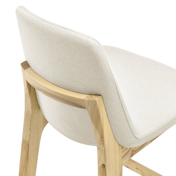Clara Bar Stool - Elegant Solid Ash Frame with Comfort Foam Seat for Stylish Contemporary Spaces