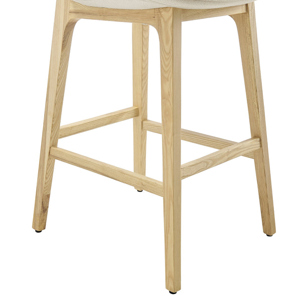 Clara Bar Stool - Elegant Solid Ash Frame with Comfort Foam Seat for Stylish Contemporary Spaces