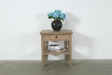 One Drawer Side Table Weathered Natural 28X20X30H