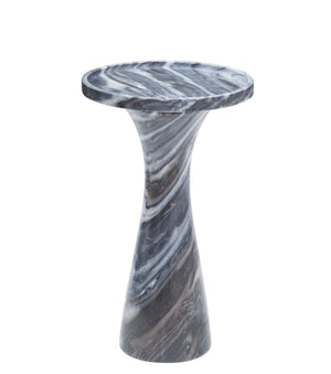 Basset Mirror Baird Gray Accent Table – Elegant Marble Design With Tray-style Top For Modern Minimalist Spaces Gray Marble 9109-lr-223
