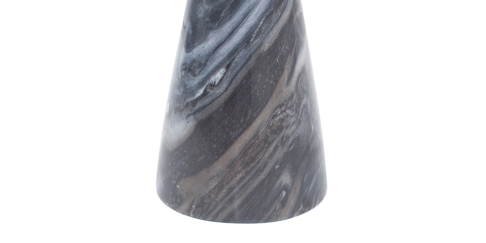 Basset Mirror Baird Gray Accent Table – Elegant Marble Design With Tray-style Top For Modern Minimalist Spaces Gray Marble 9109-lr-223