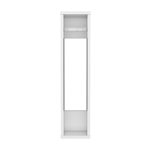 English Elm Bali Slim 28" Toilet Paper Holder with Six-Roll Storage and Top Shelf for Small Bathroom Spaces White 29.2 L x 7.1 W x 3.2 H B200P235859