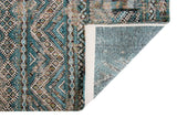 Louis de Pootere Antiquarian Kilim 100% PET Poly Mechanically Woven Jacquard Flatweave Traditional / Oriental Rug Zemmuri Blue 9'2" x 12'10"