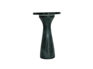 Basset Mirror Baird Emerald Accent Table - Modern Architectural Design With Unique Solid Clay Marble Elegance Green Marble 9112-lr-223