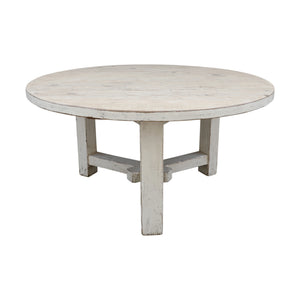 Lilys Amalfi Two Tones 48" Round Dining Table Antique Off White 9112-S