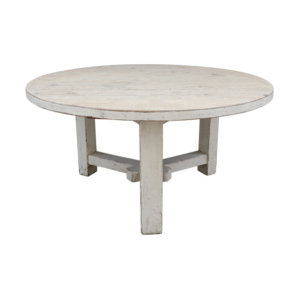 Lilys Amalfi Two Tones 60" Round Dining Table Off White Pre-Order Only 9112-L