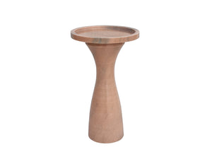 Basset Mirror Baird Clay Accent Table - Modern Architectural Design With Unique Solid Marble Elegance For Any Space Brown Marble 9113-lr-223