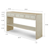 Lilys Amalfi Two Tones Entry Table With 3 Drawers 9113-W