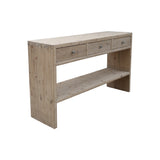 Lilys Amalfi Entry Table With 3 Drawers Weathered Natural Wood 9113-NA