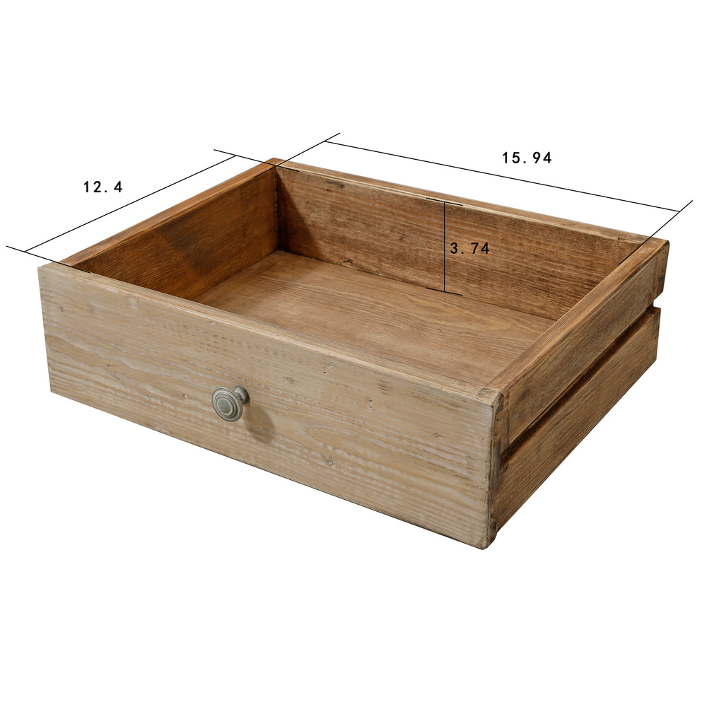 Lilys Amalfi Entry Table With 3 Drawers Weathered Natural Wood 9113-NA