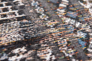 Louis de Pootere Antiquarian Kilim 100% PET Poly Mechanically Woven Jacquard Flatweave Traditional / Oriental Rug Black Rabat 9'2" x 12'10"