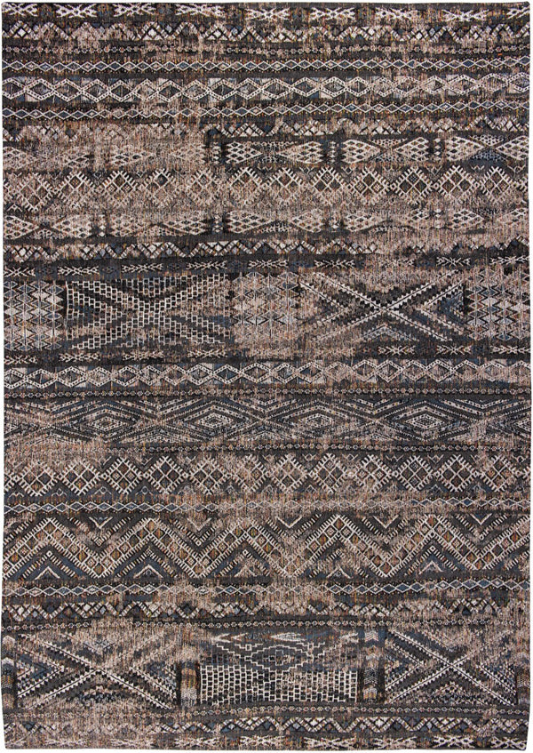 Louis de Pootere Antiquarian Kilim 100% PET Poly Mechanically Woven Jacquard Flatweave Traditional / Oriental Rug Black Rabat 9'2" x 12'10"