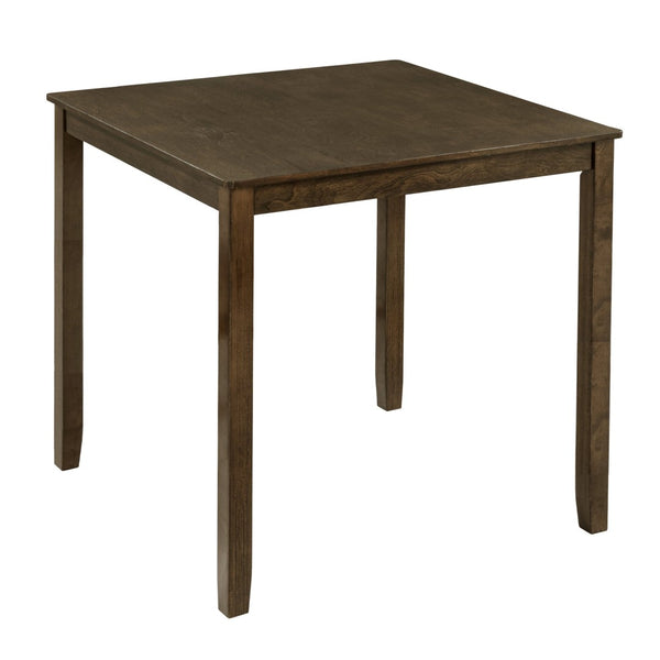 English Elm Elegant Square Acacia Wood Dining Set with Four Linen Upholstered Chairs Modern Style W1998S00084