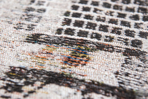 Louis de Pootere Antiquarian Kilim 100% PET Poly Mechanically Woven Jacquard Flatweave Traditional / Oriental Rug Medina White 9'2" x 12'10"