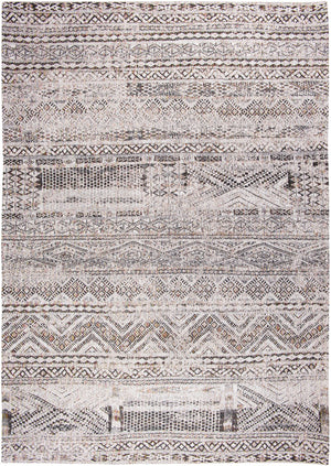 Louis de Pootere Antiquarian Kilim 100% PET Poly Mechanically Woven Jacquard Flatweave Traditional / Oriental Rug Medina White 9'2" x 12'10"