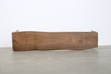 Lilys 70 Inches Long Live Edge Natural Walnut Wood Bench (Approx13.7-16 Inches Deep) 9115